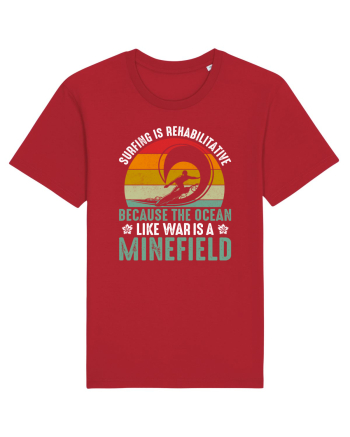 Surfing is rehabilitative because the ocean, like war, is a minefield Red