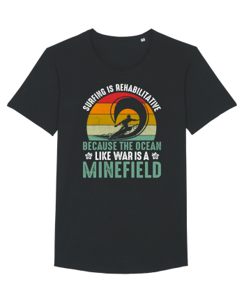 Surfing is rehabilitative because the ocean, like war, is a minefield Black