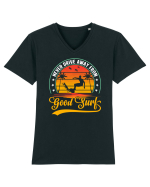 Never drive away from good surf Tricou mânecă scurtă guler V Bărbat Presenter