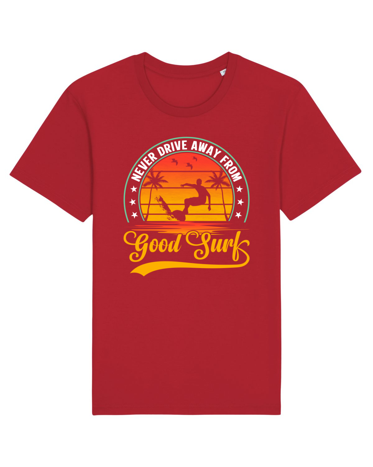 Tricou mânecă scurtă Unisex Rocker Red
