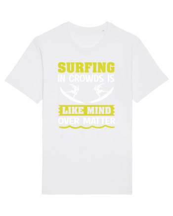 Surfing in crowds is like mind over matter White