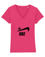 Just bike it Tricou mânecă scurtă guler V Damă Evoker