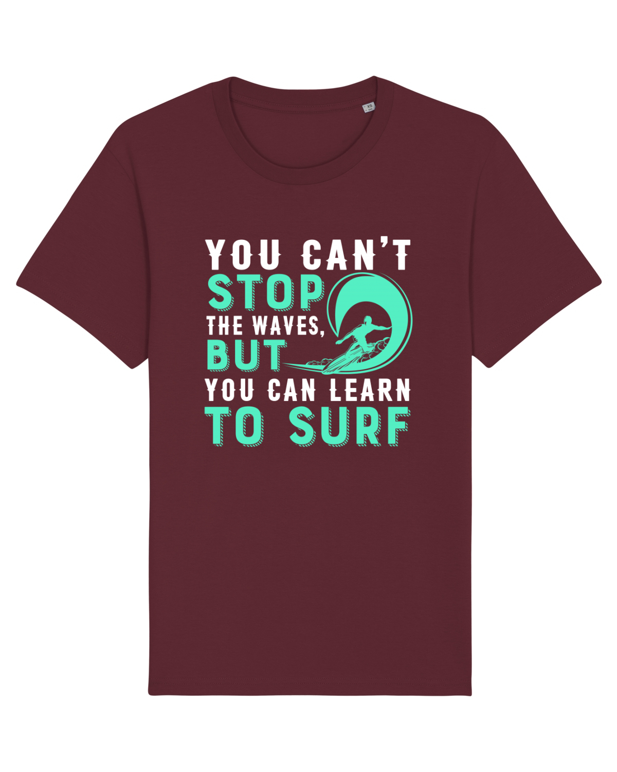 Tricou mânecă scurtă Unisex Rocker Burgundy