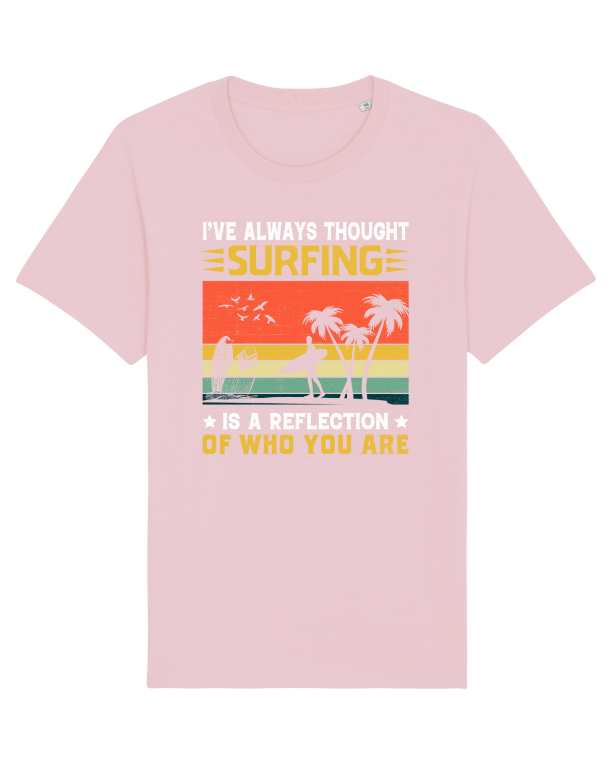 Tricou mânecă scurtă Unisex Rocker Cotton Pink