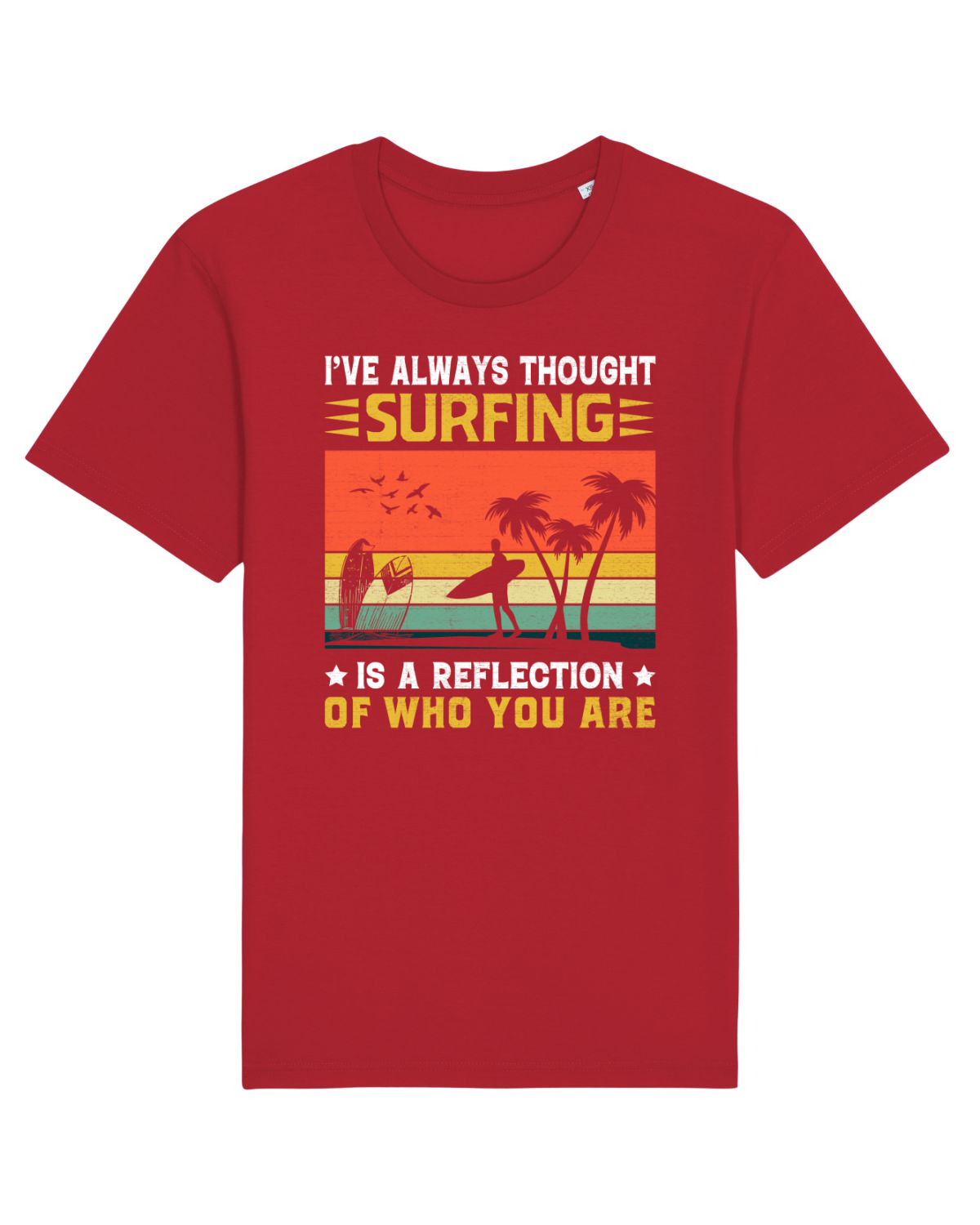 Tricou mânecă scurtă Unisex Rocker Red
