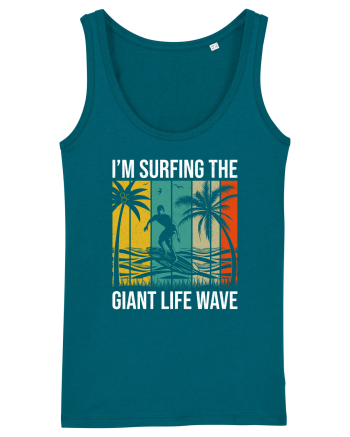 I'm surfing the giant life wave Ocean Depth