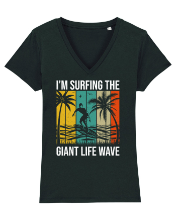 I'm surfing the giant life wave Black