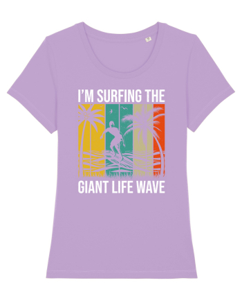 I'm surfing the giant life wave Lavender Dawn
