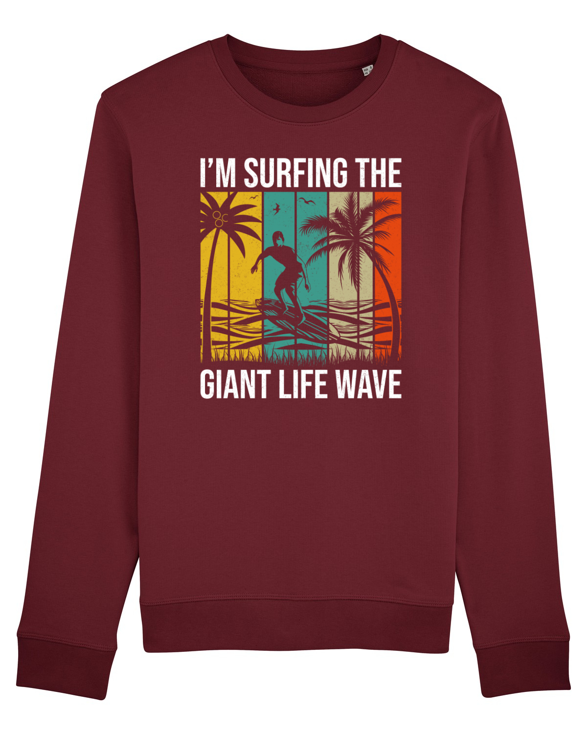 Bluză mânecă lungă Unisex Rise Burgundy