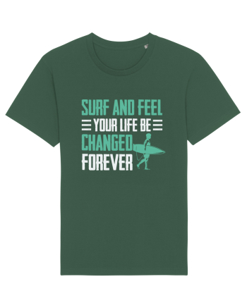 Surf and feel your life be changed forever Bottle Green