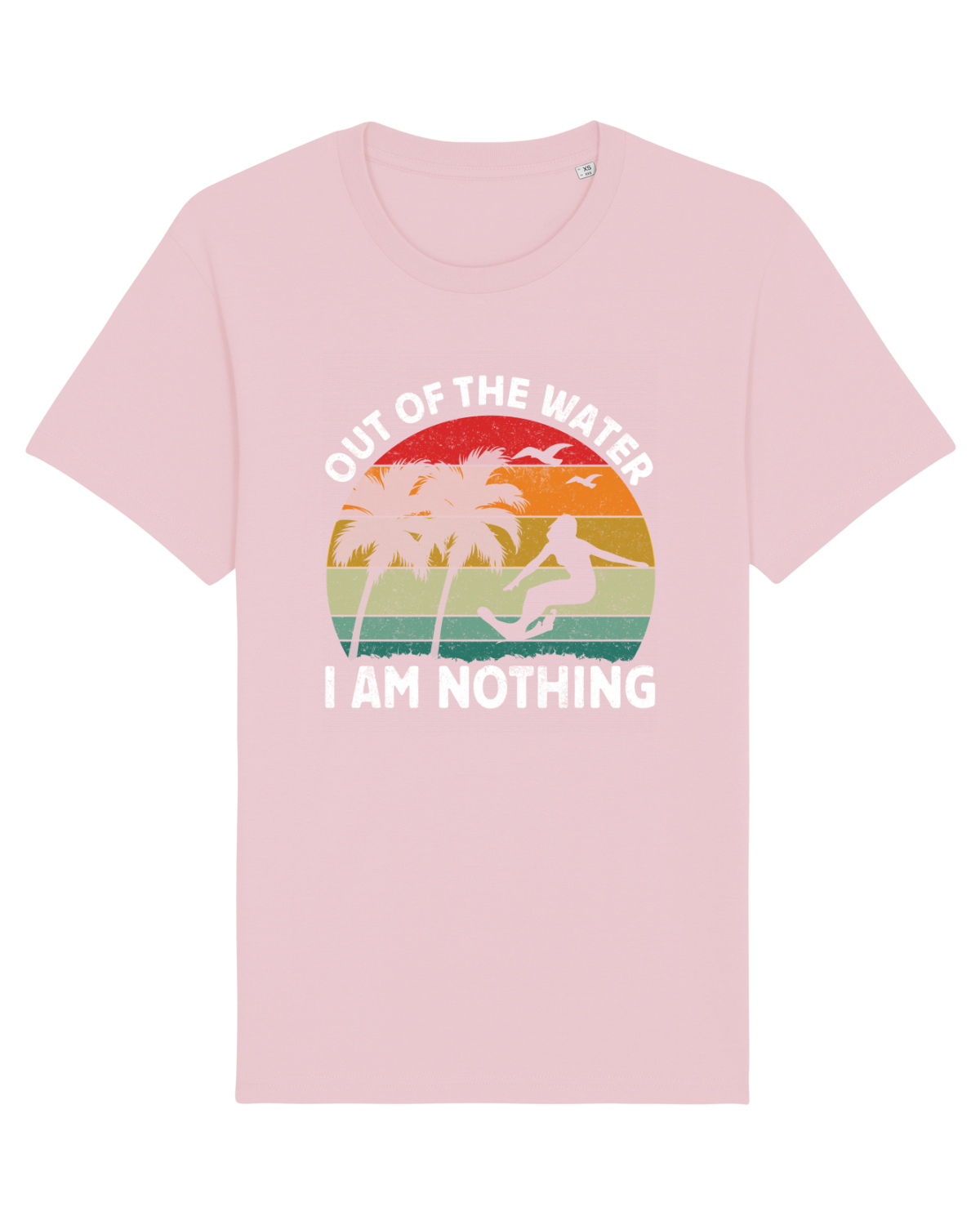 Tricou mânecă scurtă Unisex Rocker Cotton Pink