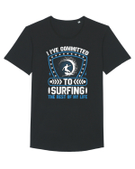 I've committed to surfing the rest of my life Tricou mânecă scurtă guler larg Bărbat Skater