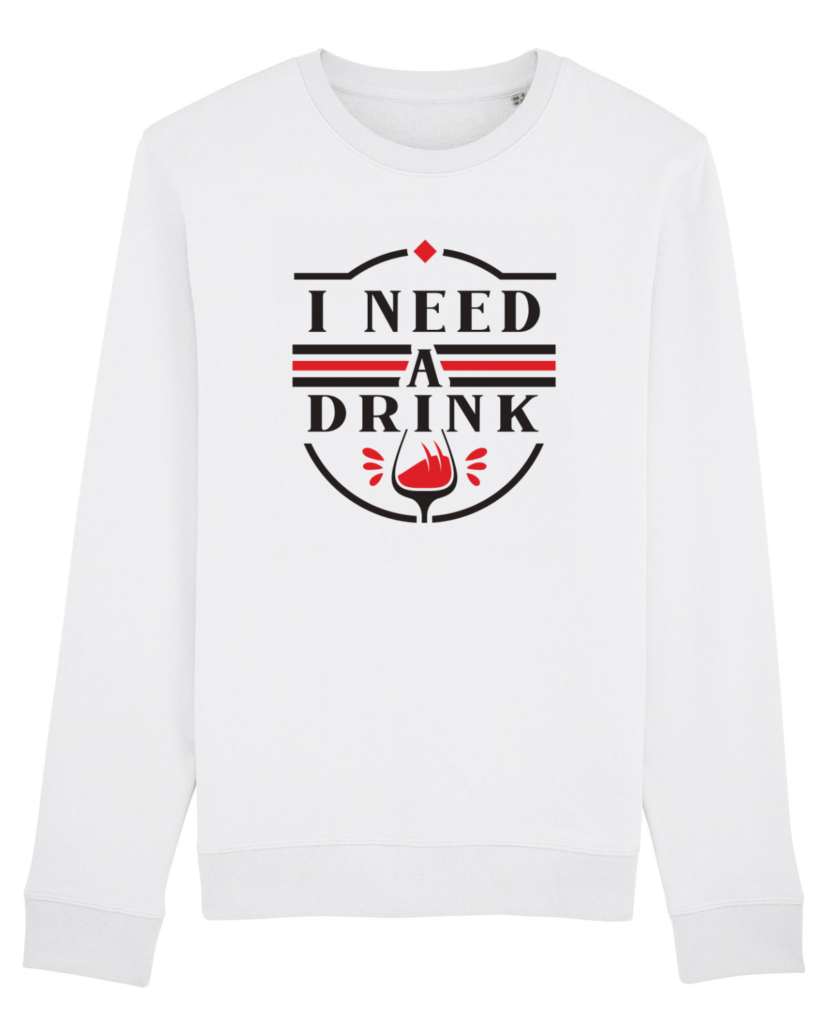 Bluză mânecă lungă Unisex Rise White