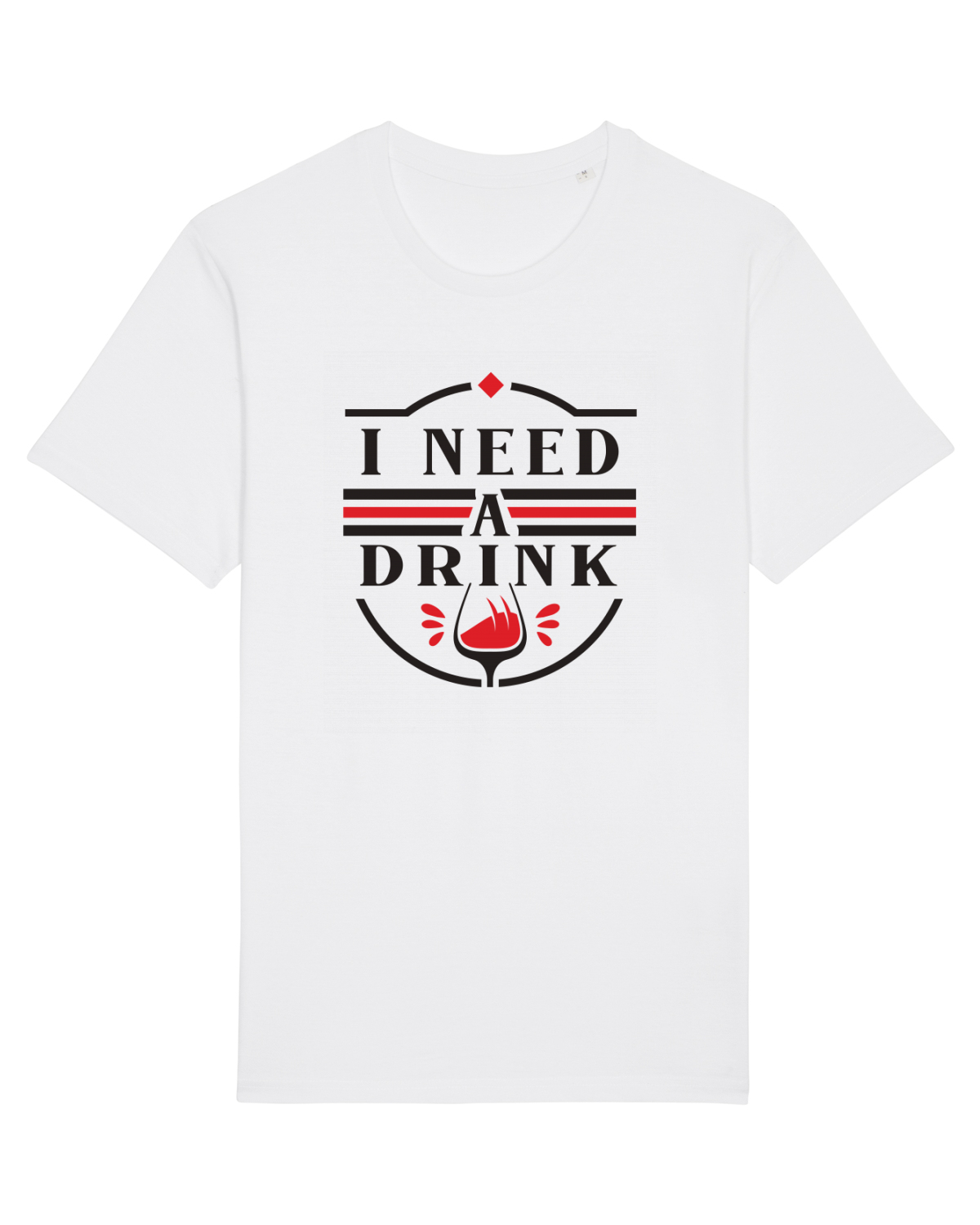 Tricou mânecă scurtă Unisex Rocker White