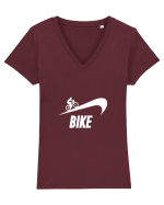 Just bike it Tricou mânecă scurtă guler V Damă Evoker