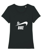 Just bike it Tricou mânecă scurtă guler larg fitted Damă Expresser