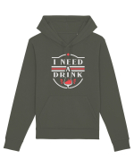 I Need a Drink - White Hanorac Unisex Drummer