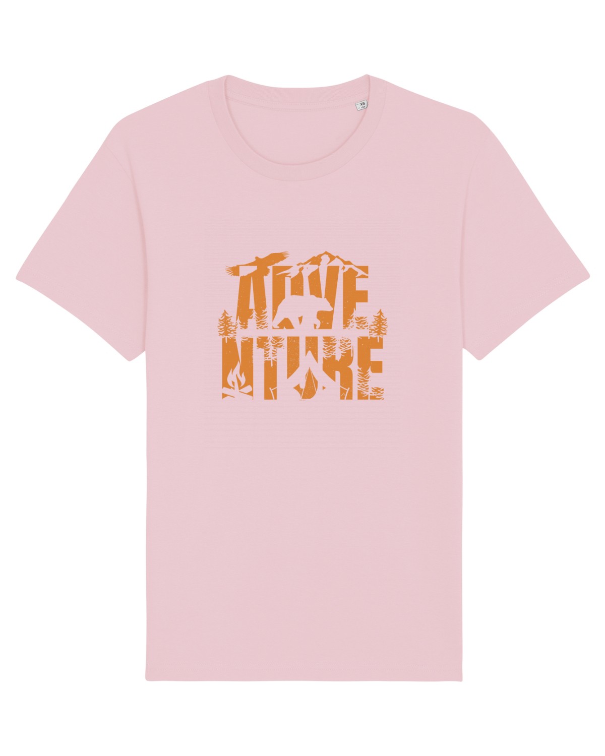 Tricou mânecă scurtă Unisex Rocker Cotton Pink
