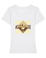 Adventure Tricou mânecă scurtă guler larg fitted Damă Expresser