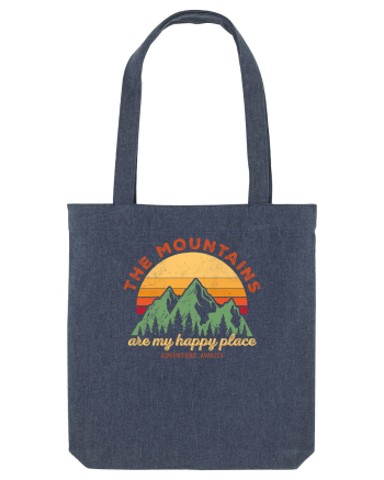 The mountains are my happy place Midnight Blue