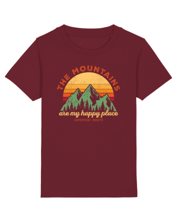 The mountains are my happy place Burgundy