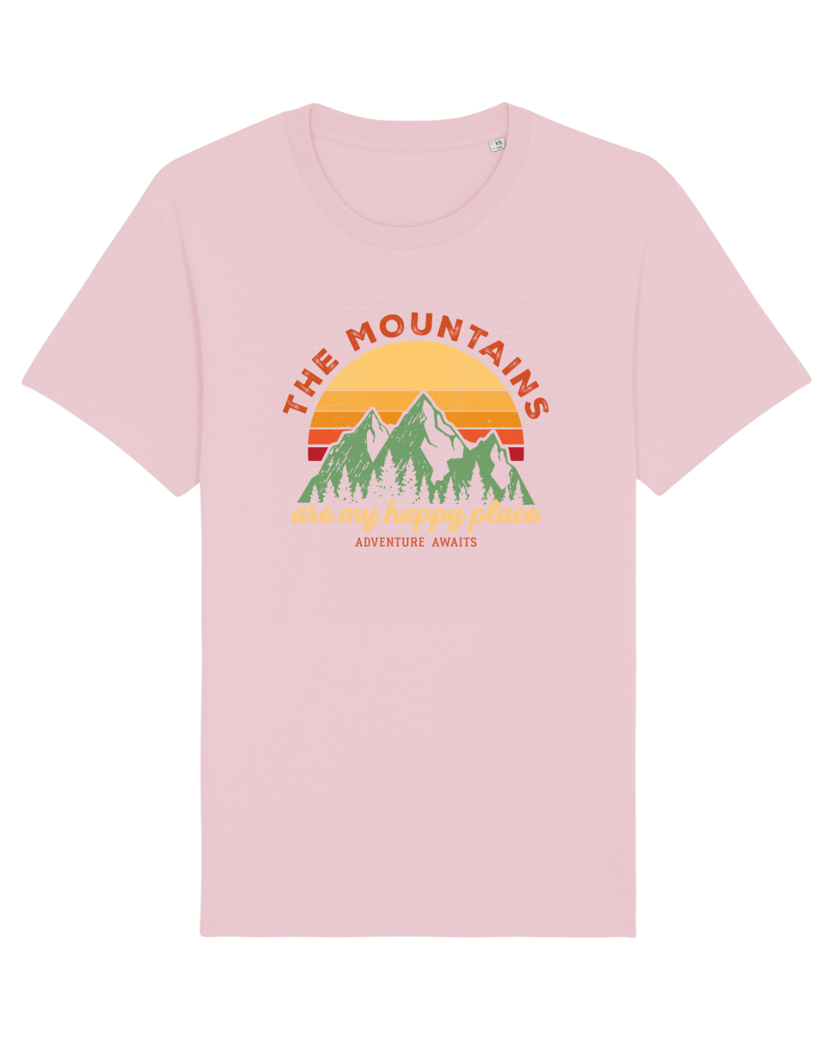 Tricou mânecă scurtă Unisex Rocker Cotton Pink