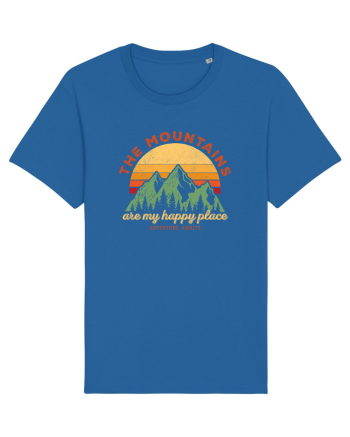 The mountains are my happy place Royal Blue