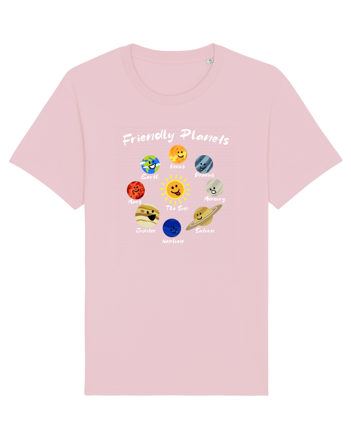 Tricou mânecă scurtă Unisex Rocker Cotton Pink