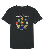 Friendly planets Tricou mânecă scurtă guler larg Bărbat Skater