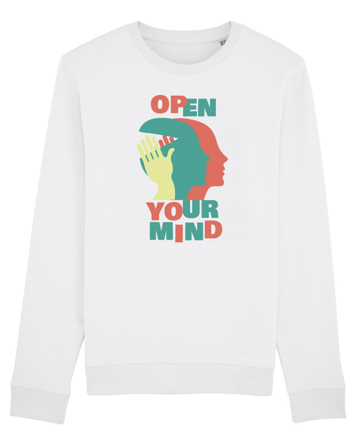 Bluză mânecă lungă Unisex Rise White