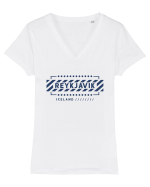 Reykjavik Tricou mânecă scurtă guler V Damă Evoker