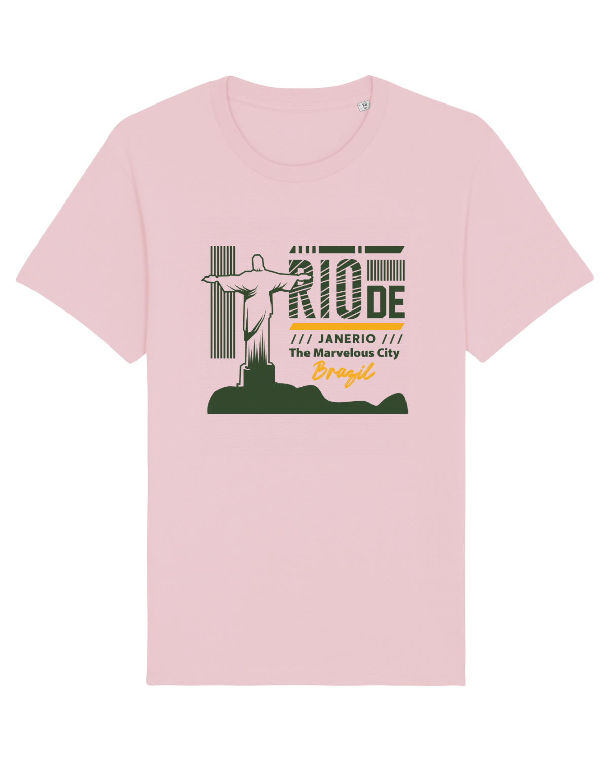 Tricou mânecă scurtă Unisex Rocker Cotton Pink