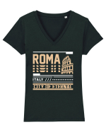Roma Tricou mânecă scurtă guler V Damă Evoker