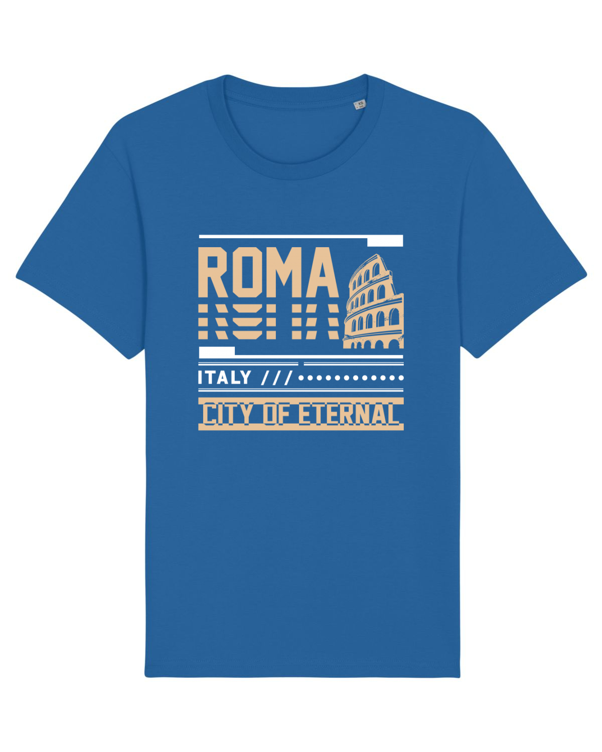 Tricou mânecă scurtă Unisex Rocker Royal Blue