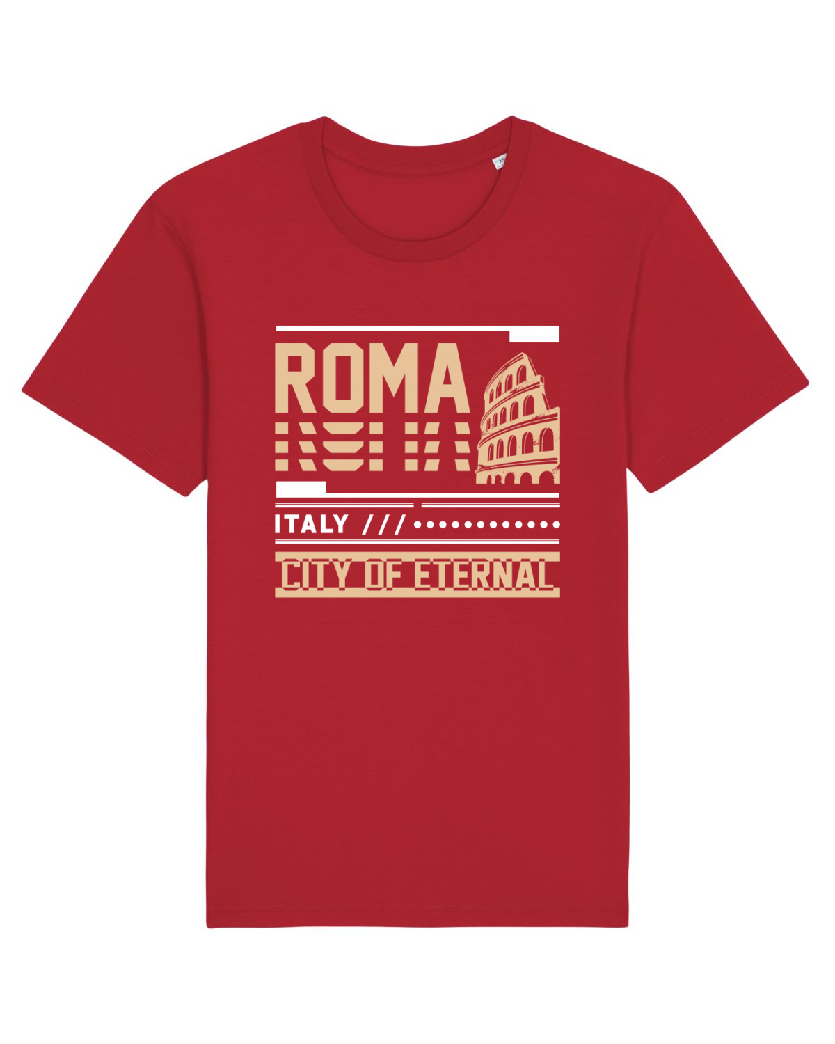Tricou mânecă scurtă Unisex Rocker Red