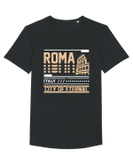 Roma Tricou mânecă scurtă guler larg Bărbat Skater