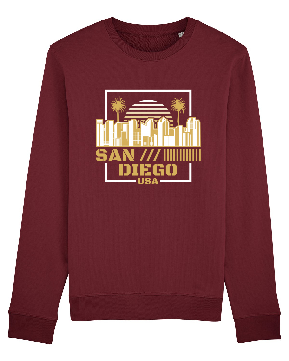 Bluză mânecă lungă Unisex Rise Burgundy