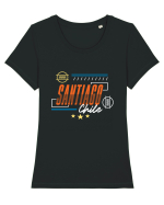 Santiago Tricou mânecă scurtă guler larg fitted Damă Expresser