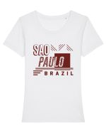 Sao Paulo Tricou mânecă scurtă guler larg fitted Damă Expresser