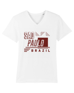 Sao Paulo Tricou mânecă scurtă guler V Bărbat Presenter