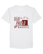 Sao Paulo Tricou mânecă scurtă guler larg Bărbat Skater