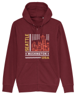 Seattle Hanorac cu fermoar Unisex Connector