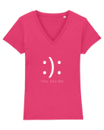 U Decide Tricou mânecă scurtă guler V Damă Evoker