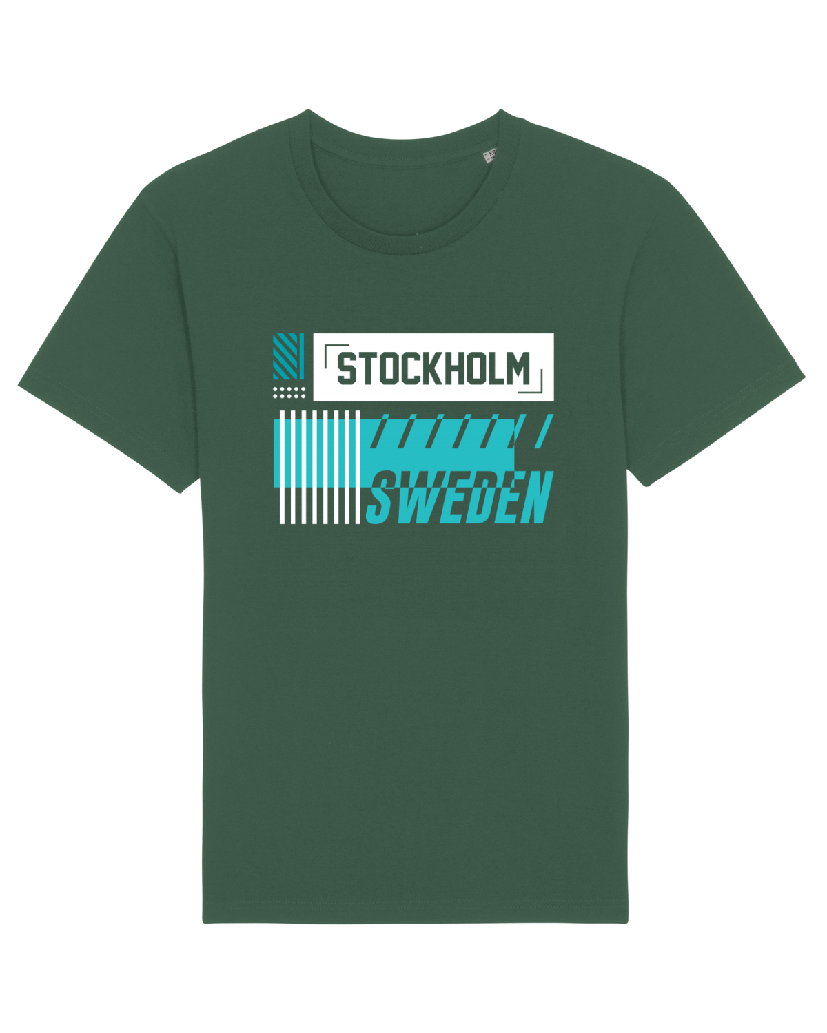 Tricou mânecă scurtă Unisex Rocker Bottle Green