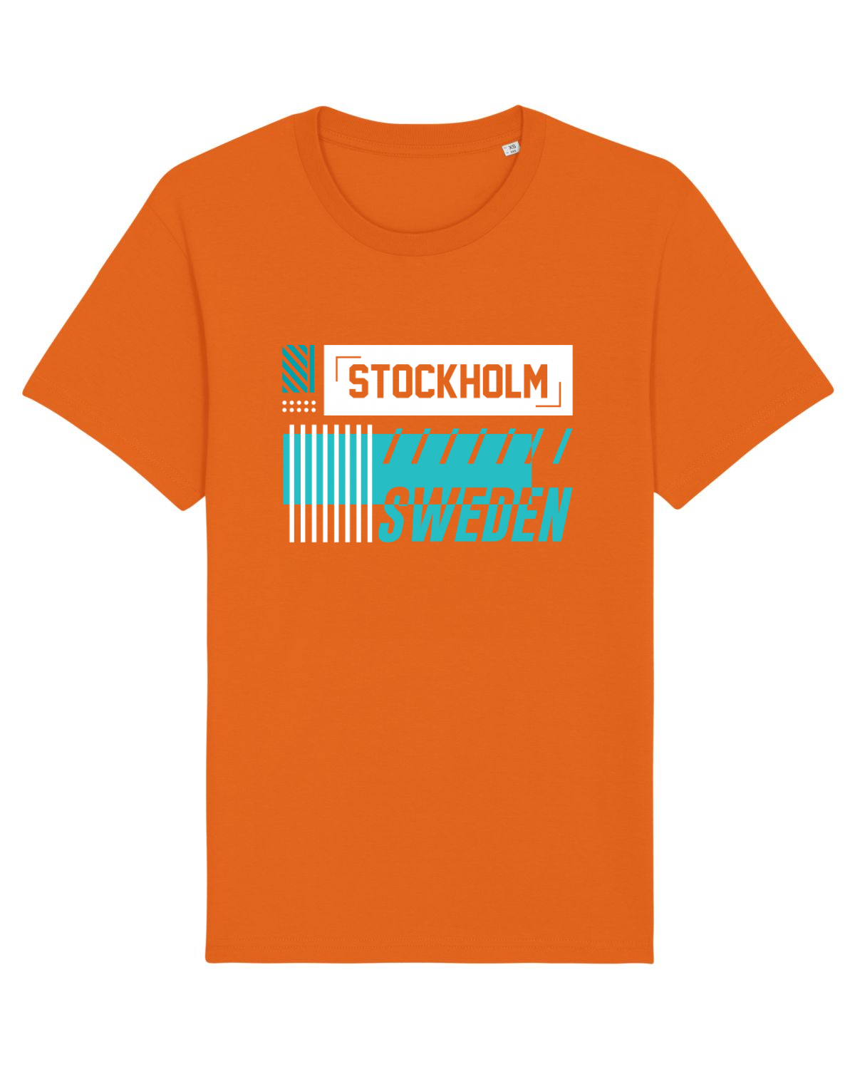 Tricou mânecă scurtă Unisex Rocker Bright Orange