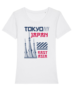 Tokyo Tricou mânecă scurtă guler larg fitted Damă Expresser