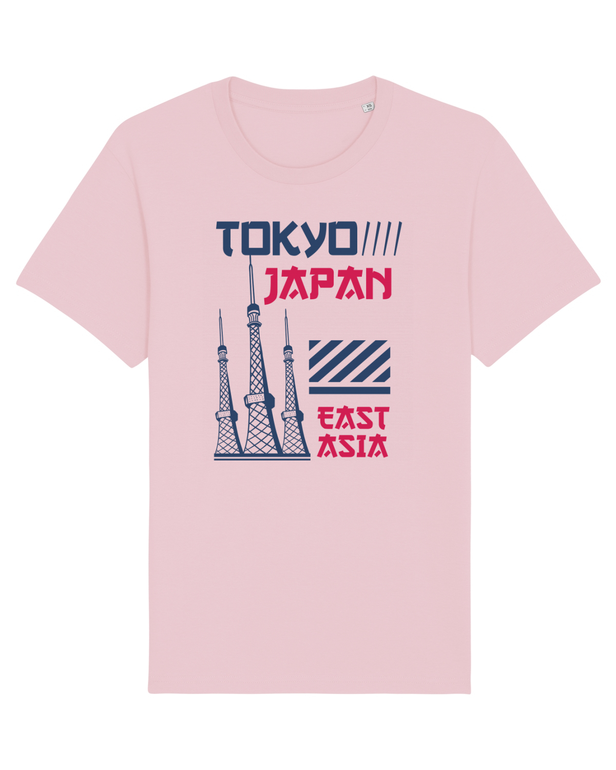 Tricou mânecă scurtă Unisex Rocker Cotton Pink