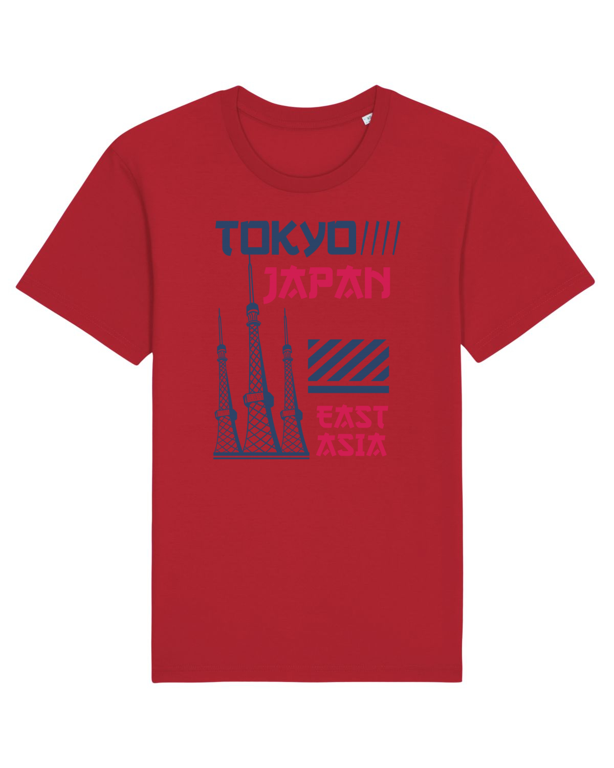 Tricou mânecă scurtă Unisex Rocker Red