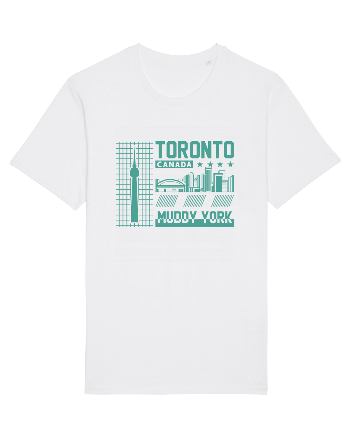 Tricou mânecă scurtă Unisex Rocker White