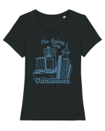 Vancouver Tricou mânecă scurtă guler larg fitted Damă Expresser